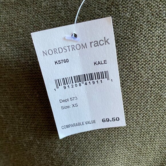 MADEWELL "Catalina" U-Neck BNWT Olive Green XS - Picture 4 of 6